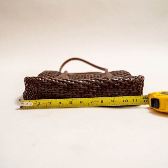 FINAL PRICE!!! Vintage De Vecchi By Hamilton Hodge Woven Leather Shoulder Bag - Picture 11 of 14